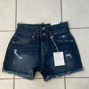 Brand new with tags jean shorts, dark wash, size medium